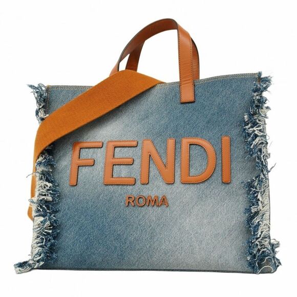 Fendi Handbags - Fendi Denim Blue Tote Bags